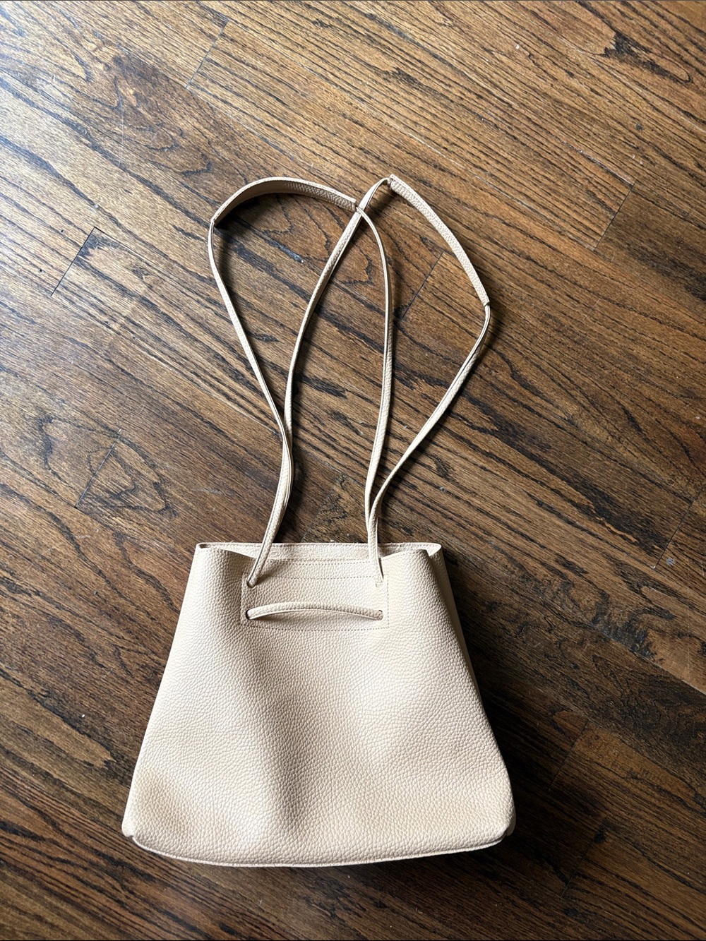 8 Other Reasons Cream Pebble-Grain Shoulder Bag